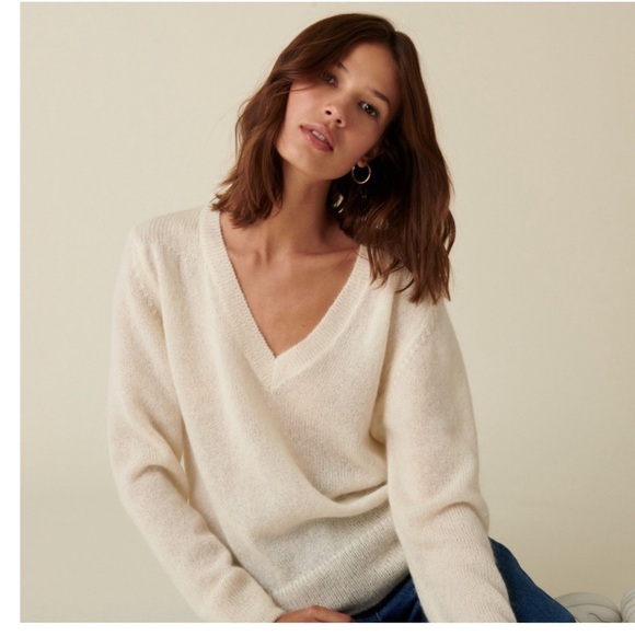 Aritzia Sweaters - Aritzia x Group by Babaton Alpaca Klein Sweater in Cream